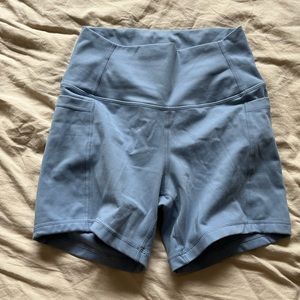 Ethos Blue Biker Shorts with Pockets Size Medium